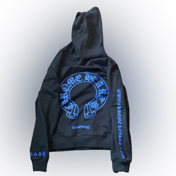 Chrome Hearts Online Exclusive Hoodie black/blue Medium gently used condition - Picture 5 of 5